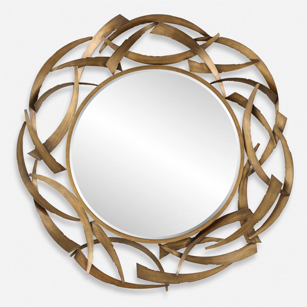 Uttermost Cutting Edge Bronze Round Mirror