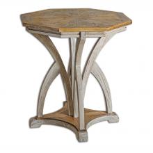 Uttermost 25623 - Ranen Aged White Side Table