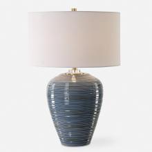 Uttermost 30359 - Moher Glossy Blue Table Lamp