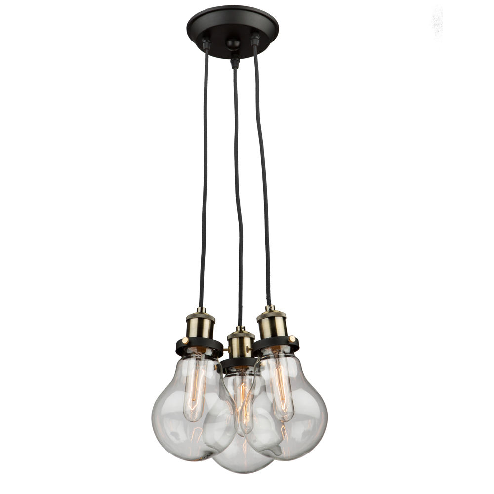 Edison 3-Light Chandelier