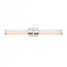 Artcraft AC11773WN - Positano-2-Light Bathroom Vanity Light-White Glass/Polished Nickel