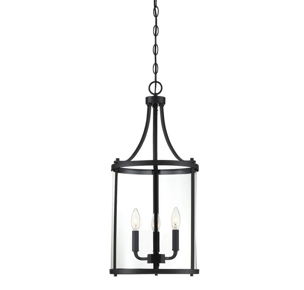 Penrose 3-Light Pendant in Black