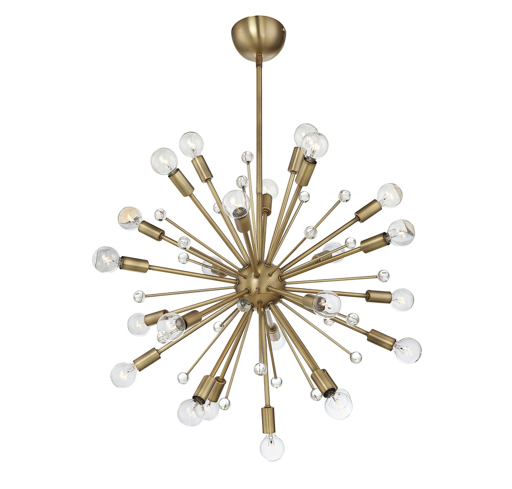 Galea 24-Light Chandelier in Warm Brass