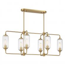 Savoy House 1-3026-6-322 - Holton 6-Light Linear Chandelier in Warm Brass