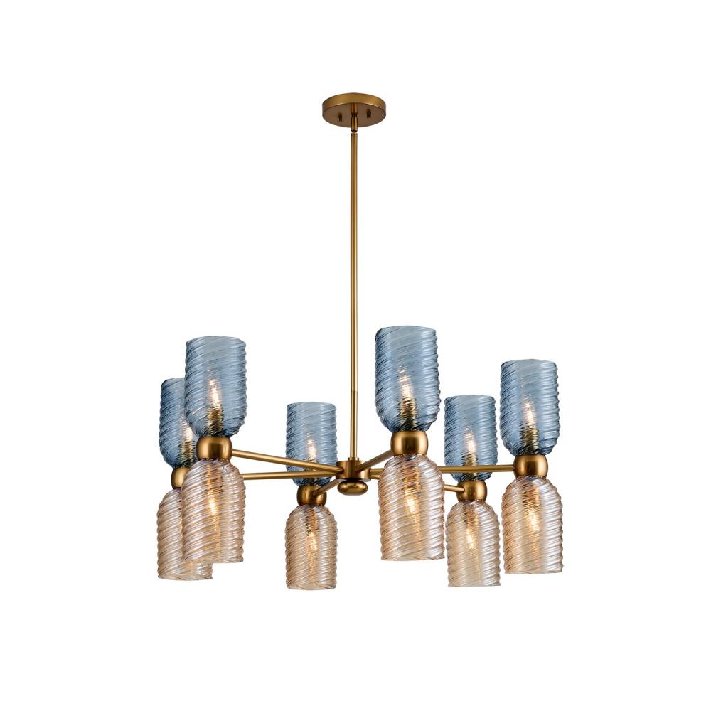 Azul 12 Lt Chandelier