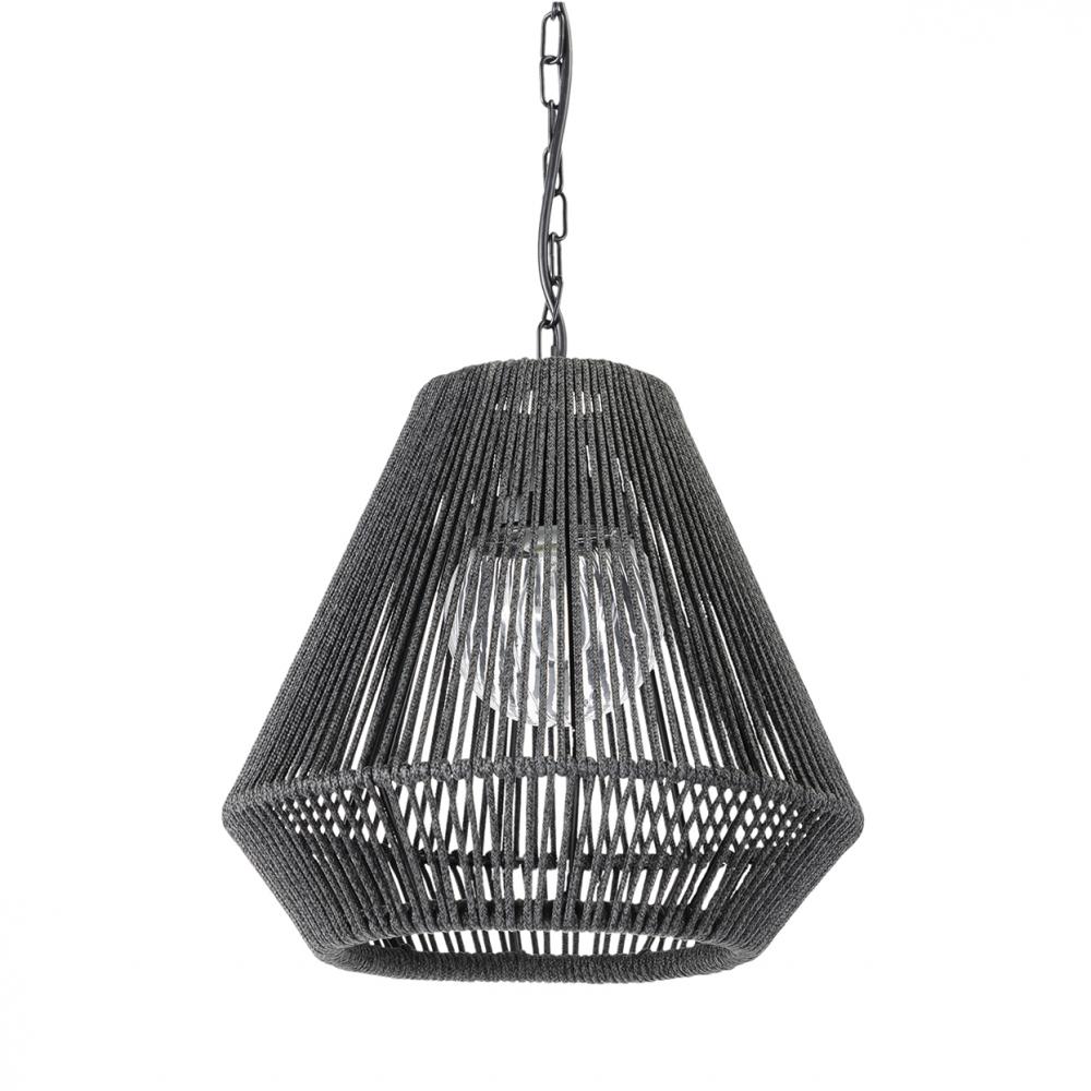 Tanner Outdoor Pendant Tapered Black