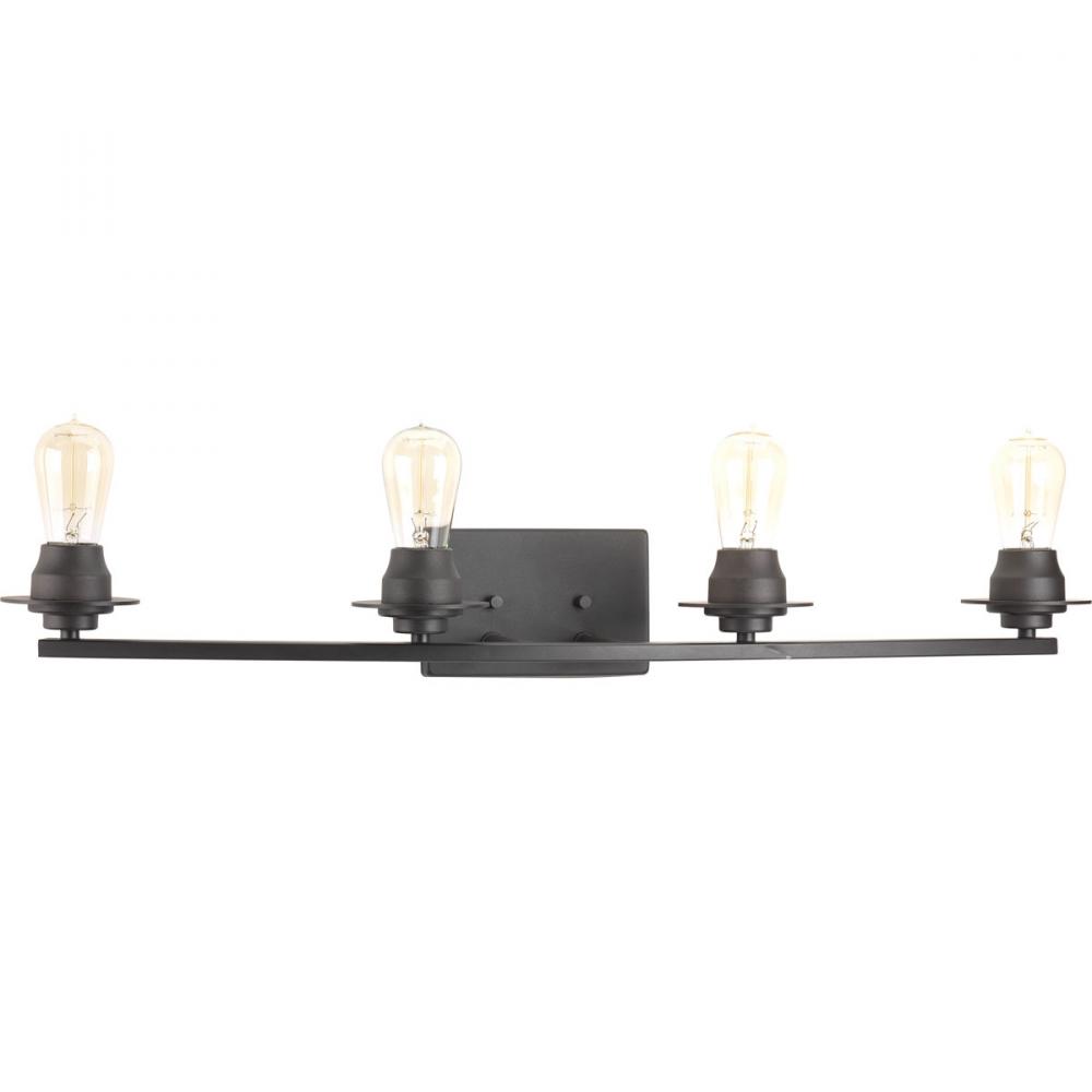 Debut Collection Four-Light Graphite Farmhouse Bath Vanity Light