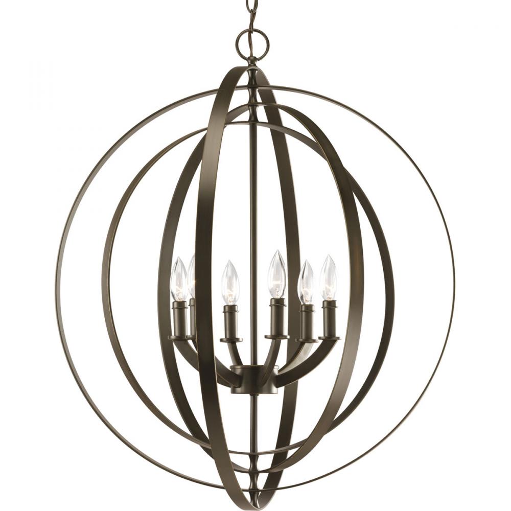 Equinox Collection Six-Light Foyer Pendant