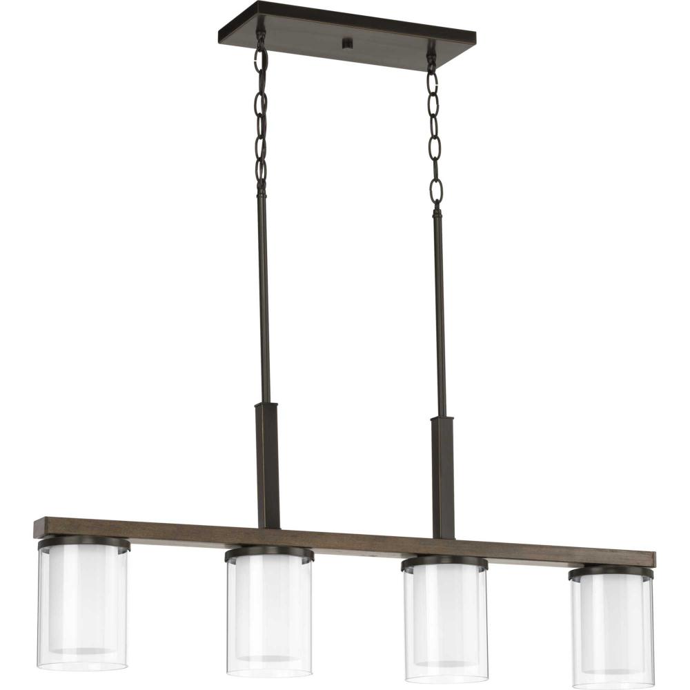 Mast Collection Four-Light Linear Chandelier