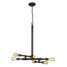 Eglo 202834A - 6x60W Pendant w/ Matte Bronze Finish