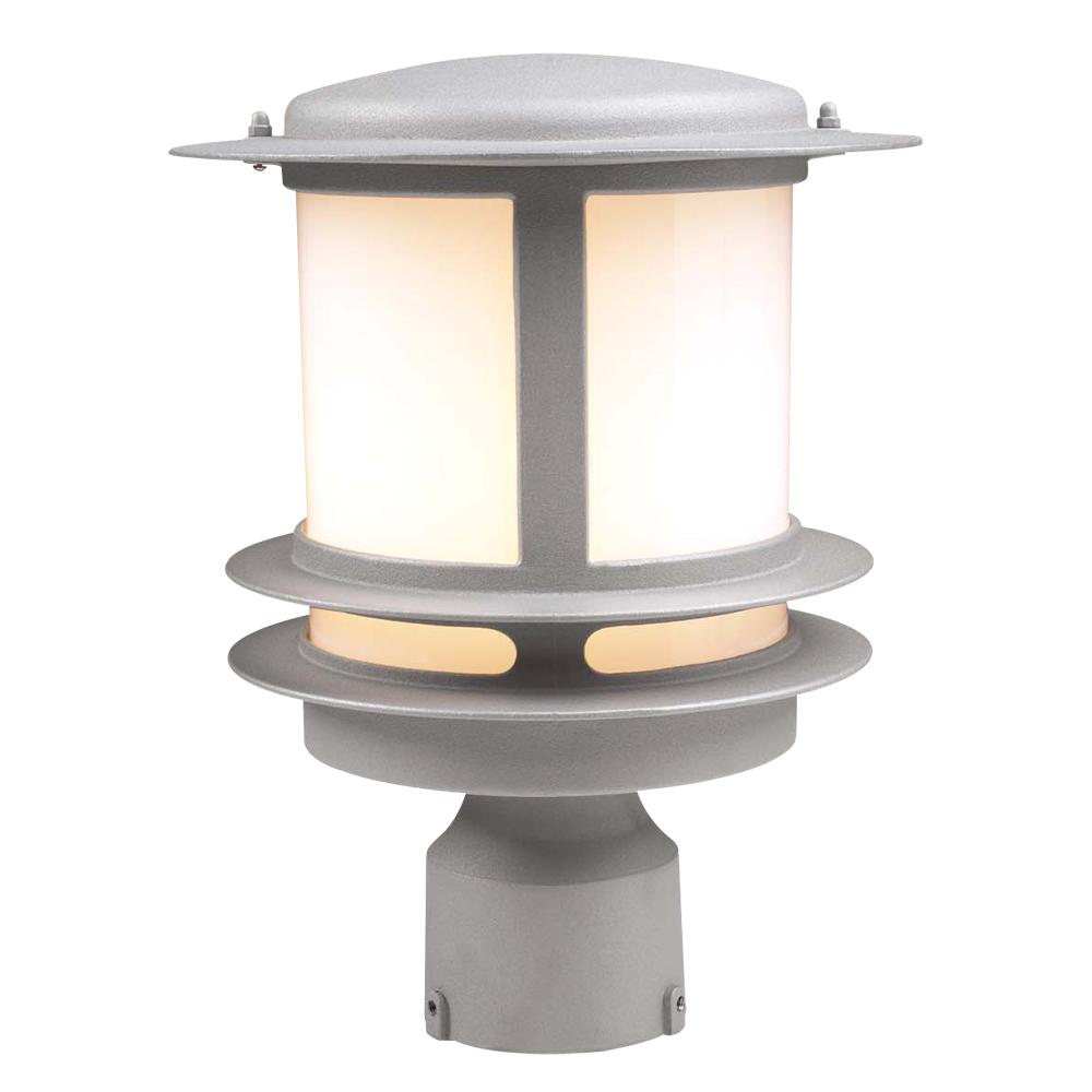 1 Light Outdoor Post Light Tusk Collection 1896 BK