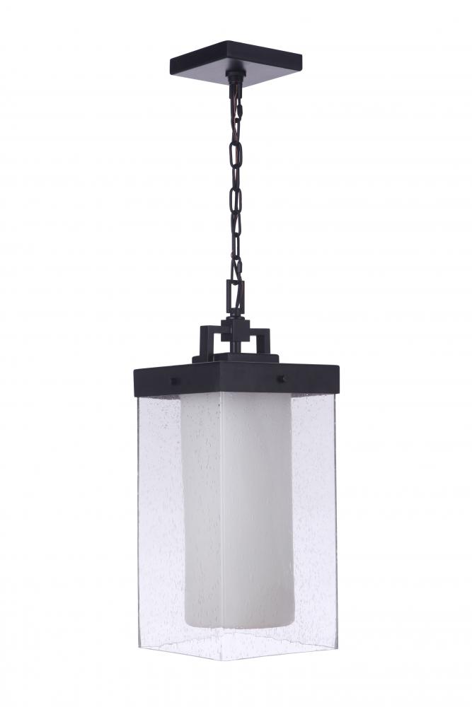 Hayner 1 Light Outdoor Pendant in Midnight