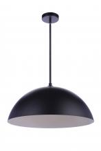 Craftmade P1000FB-LED - 23.25" Diameter Sculptural Statement Dome Pendant in Flat Black