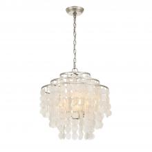  BRI-3008-SA - Brielle 4 Light Antique Silver Chandelier