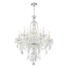 Crystorama CAN-A1312-CH-CL-S - Candace 12 Light Swarovski Strass Crystal Polished Chrome Chandelier