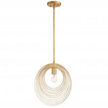 Crystorama DOR-B7701-RG - Doral 1 Light Renaissance Gold Pendant