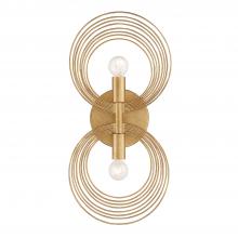 Crystorama DOR-B7722-RG - Doral 2 Light Renaissance Gold Sconce