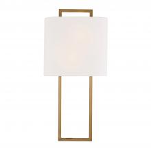 Crystorama FRE-422-VG - Fremont 2 Light Vibrant Gold Sconce