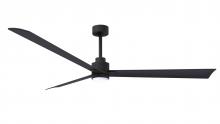 Matthews Fan Company AKLK-BK-BK-72 - Alessandra 3-blade transitional ceiling fan in matte black finish with matte black blades. Optimiz