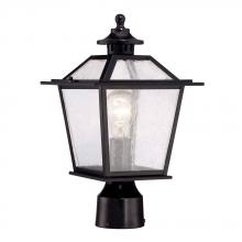 Acclaim Lighting 9707BK - Salem Collection Post-Mount 1-Light Outdoor Matte Black Light Fixture