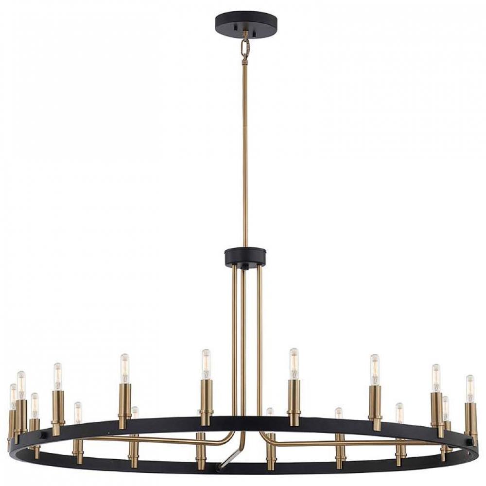 Clayton 42” 1-Tier 18-Light Chandelier