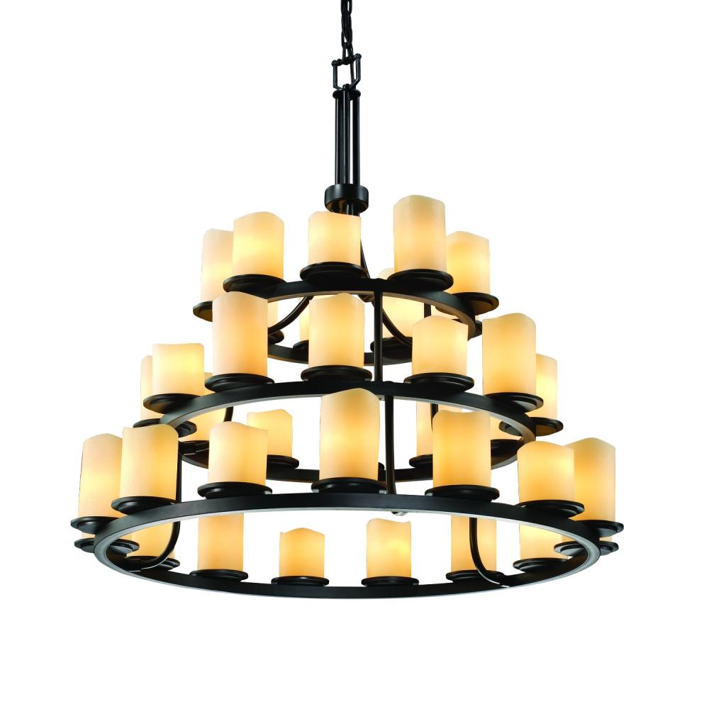 Dakota 36-Light 3-Tier Ring LED Chandelier