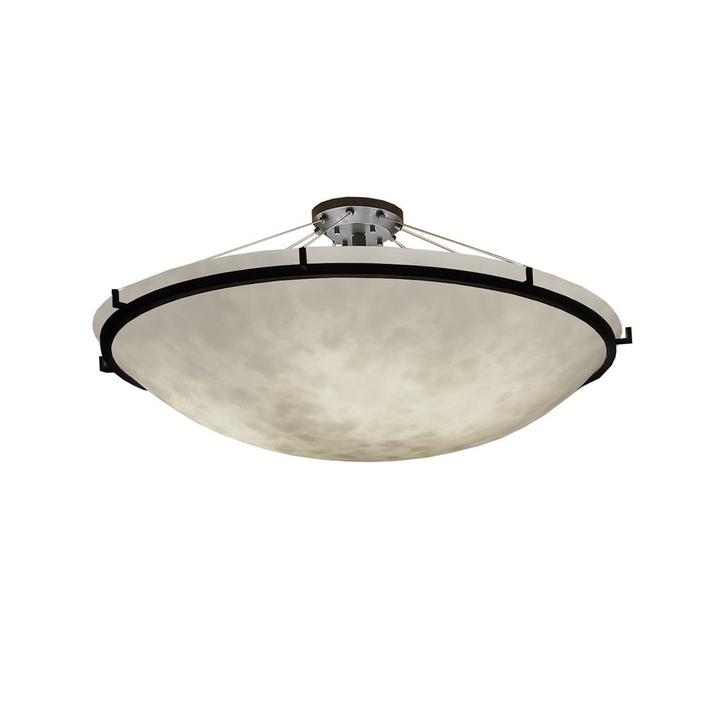 48" LED Semi-Flush Bowl w/ Ring