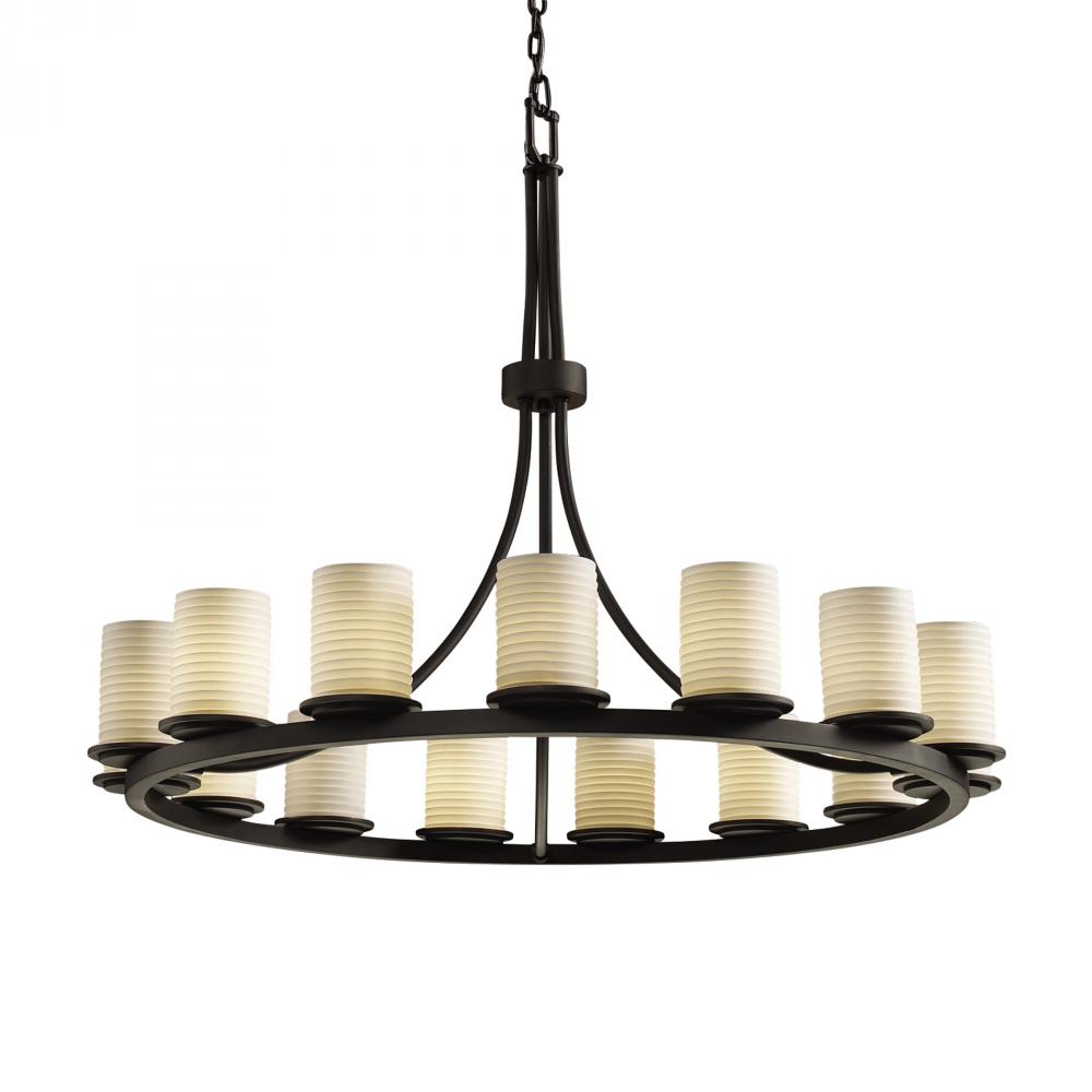 Dakota 15-Light 1-Tier Ring LED Chandelier