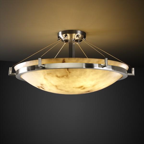 24" LED Semi-Flush Bowl w/ Ring