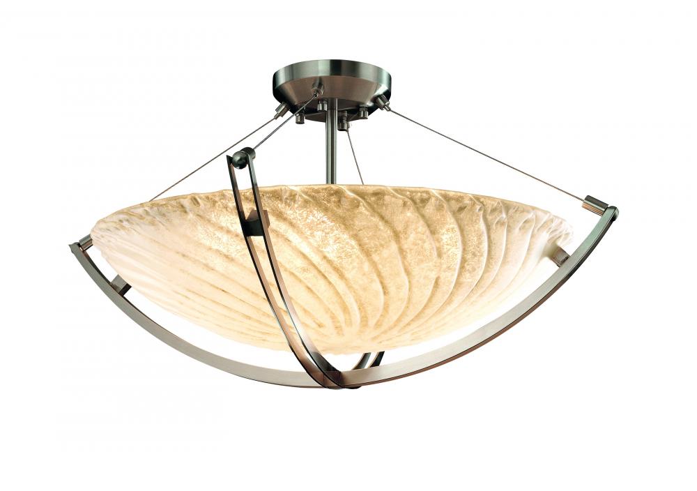 24" Pendant Bowl w/ Crossbar