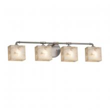 Justice Design Group ALR-8464-55-NCKL - Bronx 4-Light Bath Bar