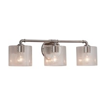 Justice Design Group FSN-8463-30-SEED-NCKL - Bronx 3-Light Bath Bar