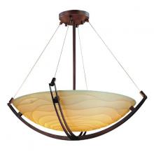 Justice Design Group PNA-9727-35-WAVE-DBRZ - 48" Pendant Bowl w/ Crossbar