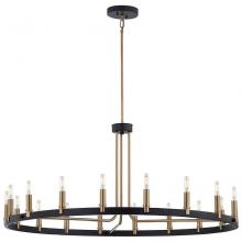 Justice Design Group NSH-8045-MBBR - Clayton 42” 1-Tier 18-Light Chandelier