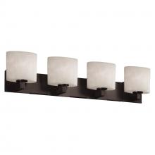 Justice Design Group CLD-8924-30-MBLK - Modular 4-Light Bath Bar