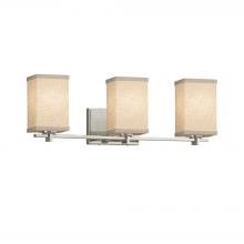 Justice Design Group FAB-8443-15-CREM-NCKL - Era 3-Light Bath Bar