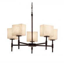 Justice Design Group FAL-8410-55-DBRZ - Union 5-Light Chandelier