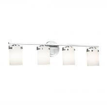 Justice Design Group FSN-8454-10-OPAL-CROM - Atlas 4-Light Bath Bar