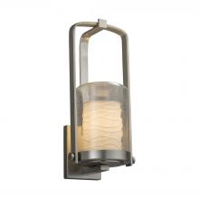 Justice Design Group POR-7581W-10-WAVE-NCKL - Atlantic Small Outdoor Wall Sconce