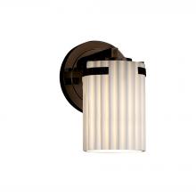 Justice Design Group POR-8451-10-PLET-DBRZ - Atlas 1-Light Wall Sconce