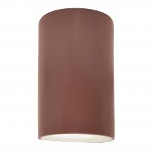 Justice Design Group CER-1265W-CLAY - Large Cylinder - Open Top & Bottom (Outdoor)