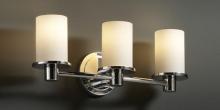 Justice Design Group FSN-8513-10-WEVE-DBRZ - Rondo 3-Light Bath Bar