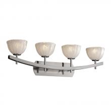 Justice Design Group GLA-8594-26-WHTW-MBLK - Archway 4-Light Bath Bar