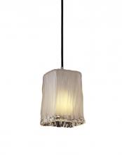 Justice Design Group GLA-8816-26-WTFR-NCKL-RIGID - Small 1-Light Pendant