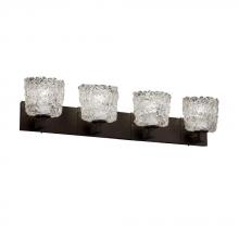 Justice Design Group GLA-8924-30-LACE-NCKL - Modular 4-Light Bath Bar