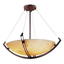 Justice Design Group PNA-9722-35-BMBO-DBRZ - 24" Pendant Bowl w/ Crossbar