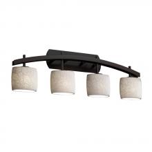 Justice Design Group POR-8594-10-WFAL-DBRZ - Archway 4-Light Bath Bar