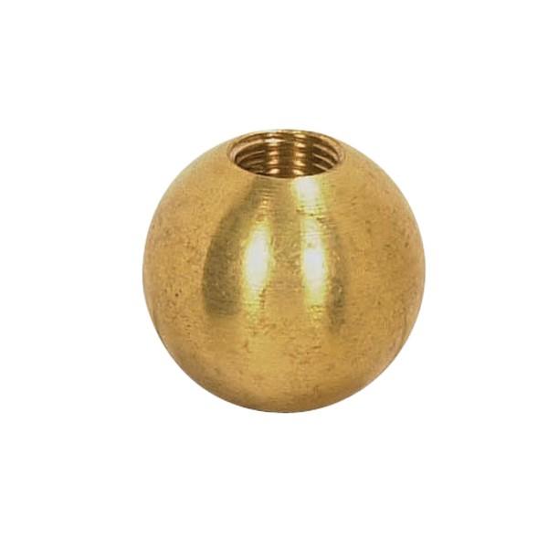 Brass Ball; 1-3/4" Diameter; 1/8 IP Tap; Unfinished