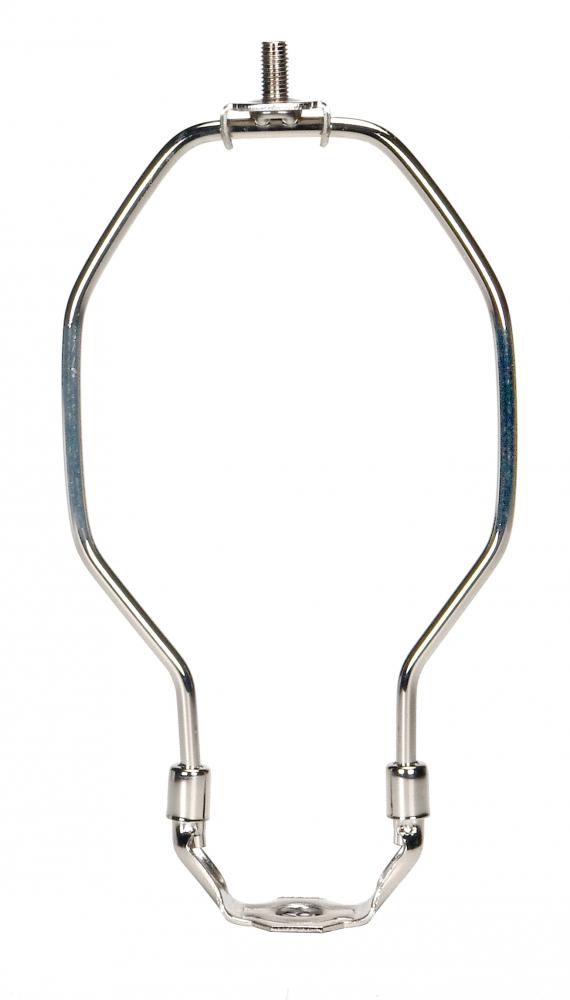 Heavy Duty Harp; Polished Nickel Finish; 7" Height; 1/8 IP Saddle; 1/4-27 Thread; 125 Carton