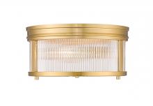 Z-Lite 7504FR13-MGLD - 2 Light Flush Mount